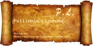 Pellionis Lizander névjegykártya